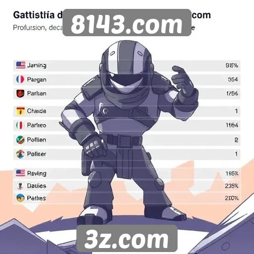 Estatísticas de usuários ativos no 8143.com